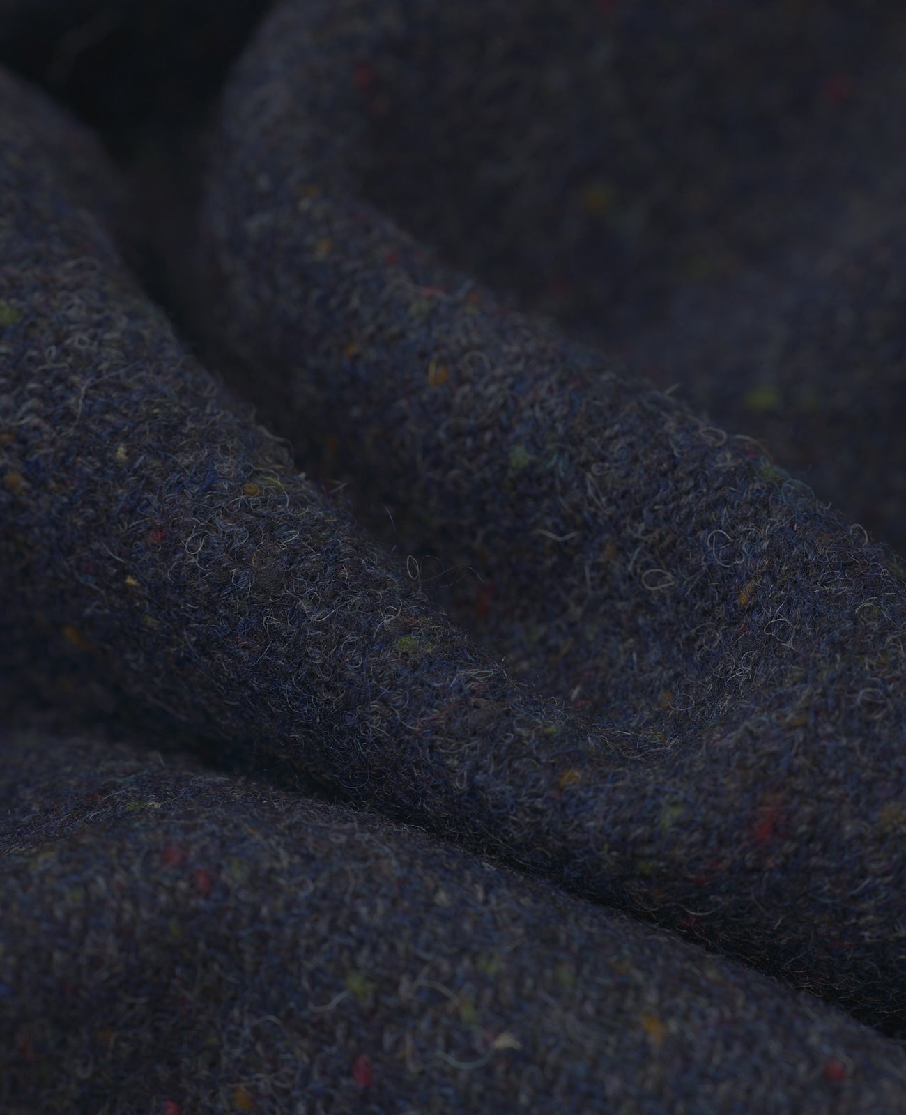 Magee Cavan Donegal Tweed Gilet in Navy Herringbone