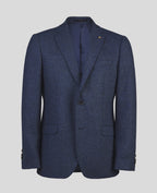 Magee Liffey Tweed Blazer in Blue Herringbone