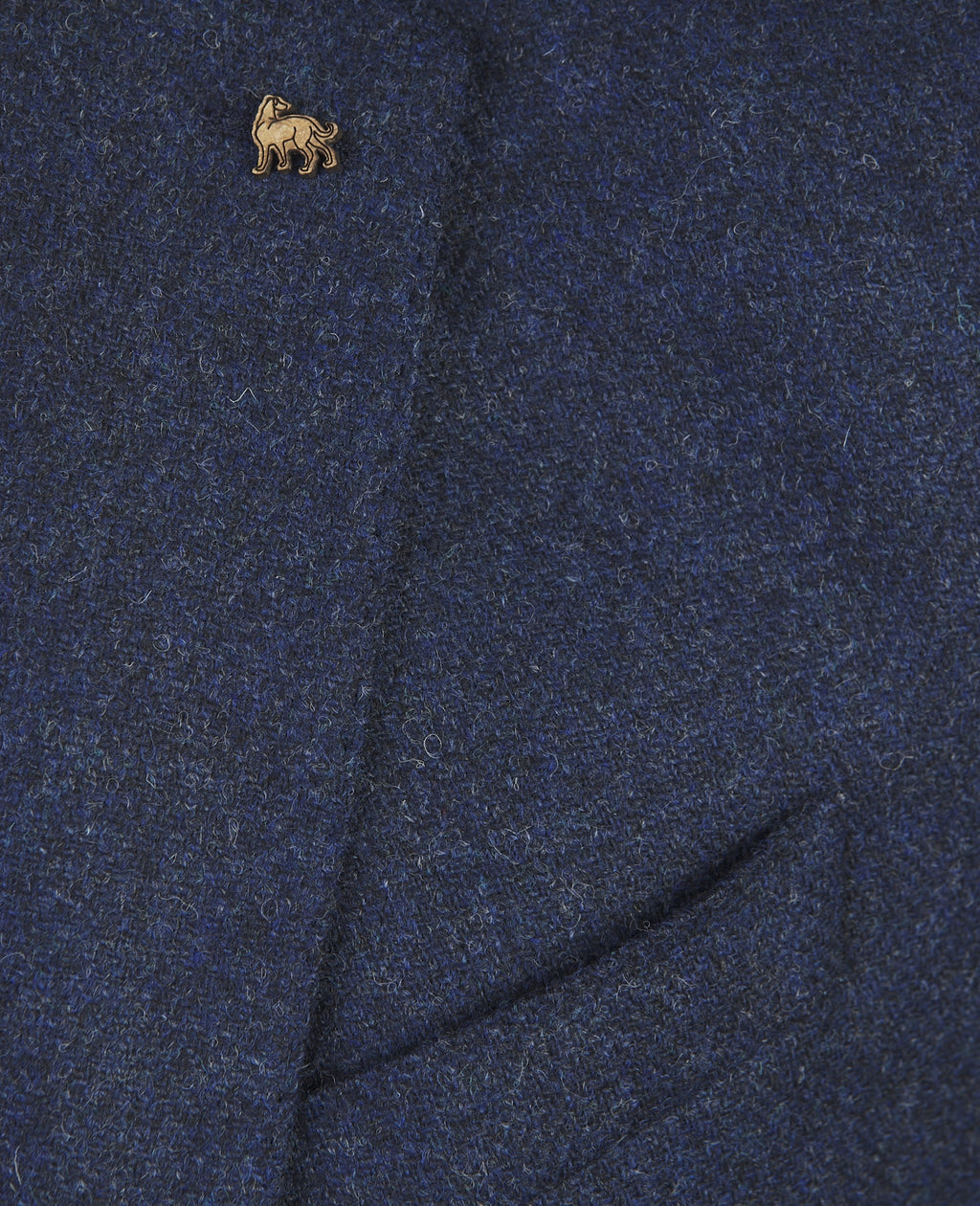 Magee Liffey Tweed Blazer in Blue Herringbone