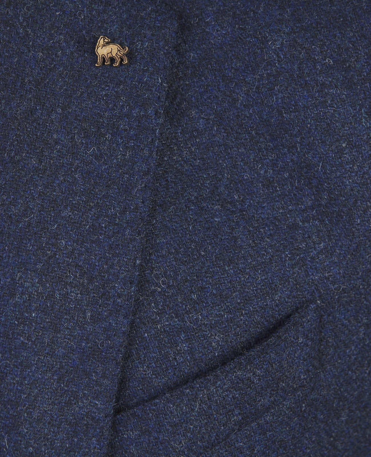 Magee Liffey Tweed Blazer in Blue Herringbone