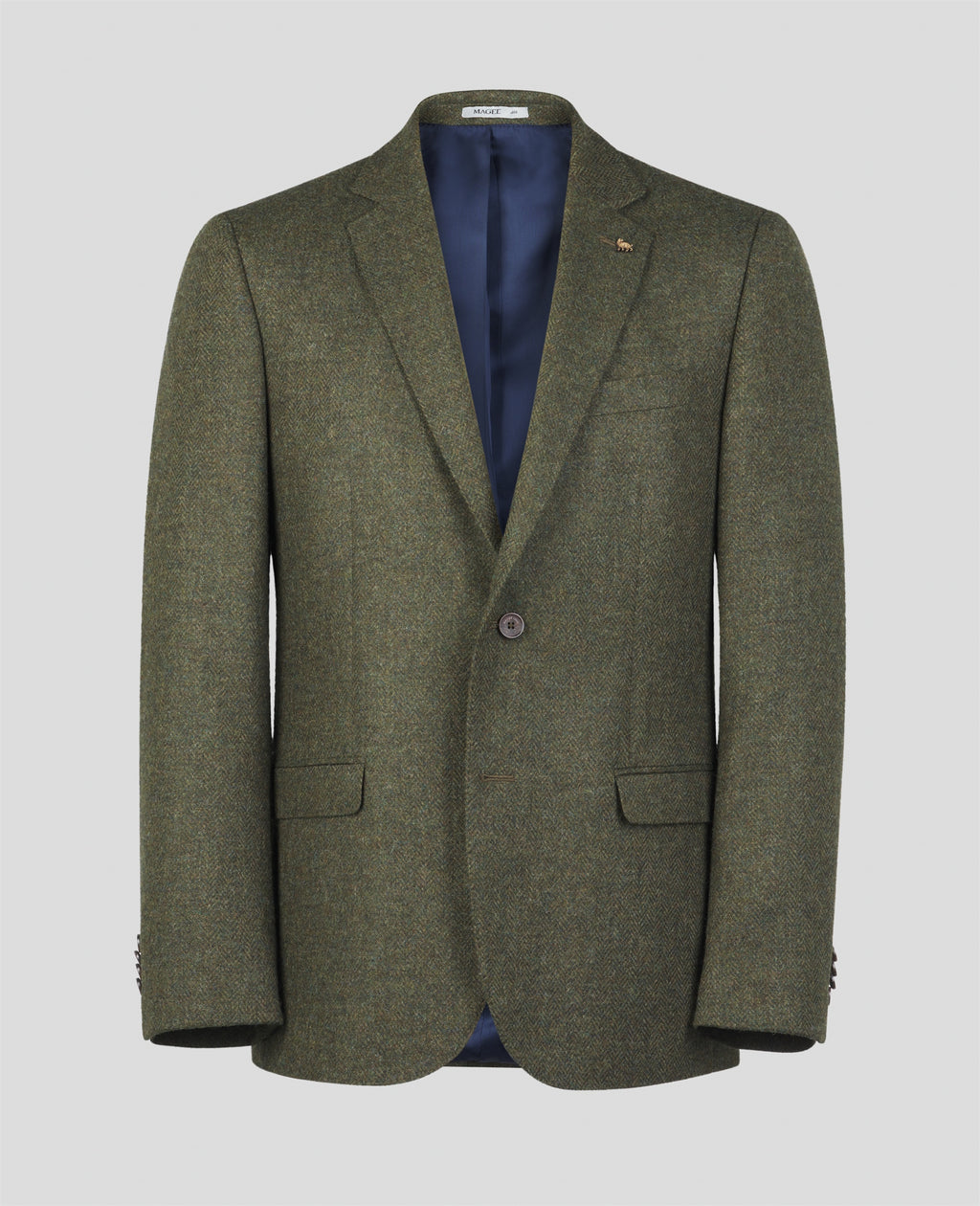 Magee Ennis Blazer in Moss Herringbone