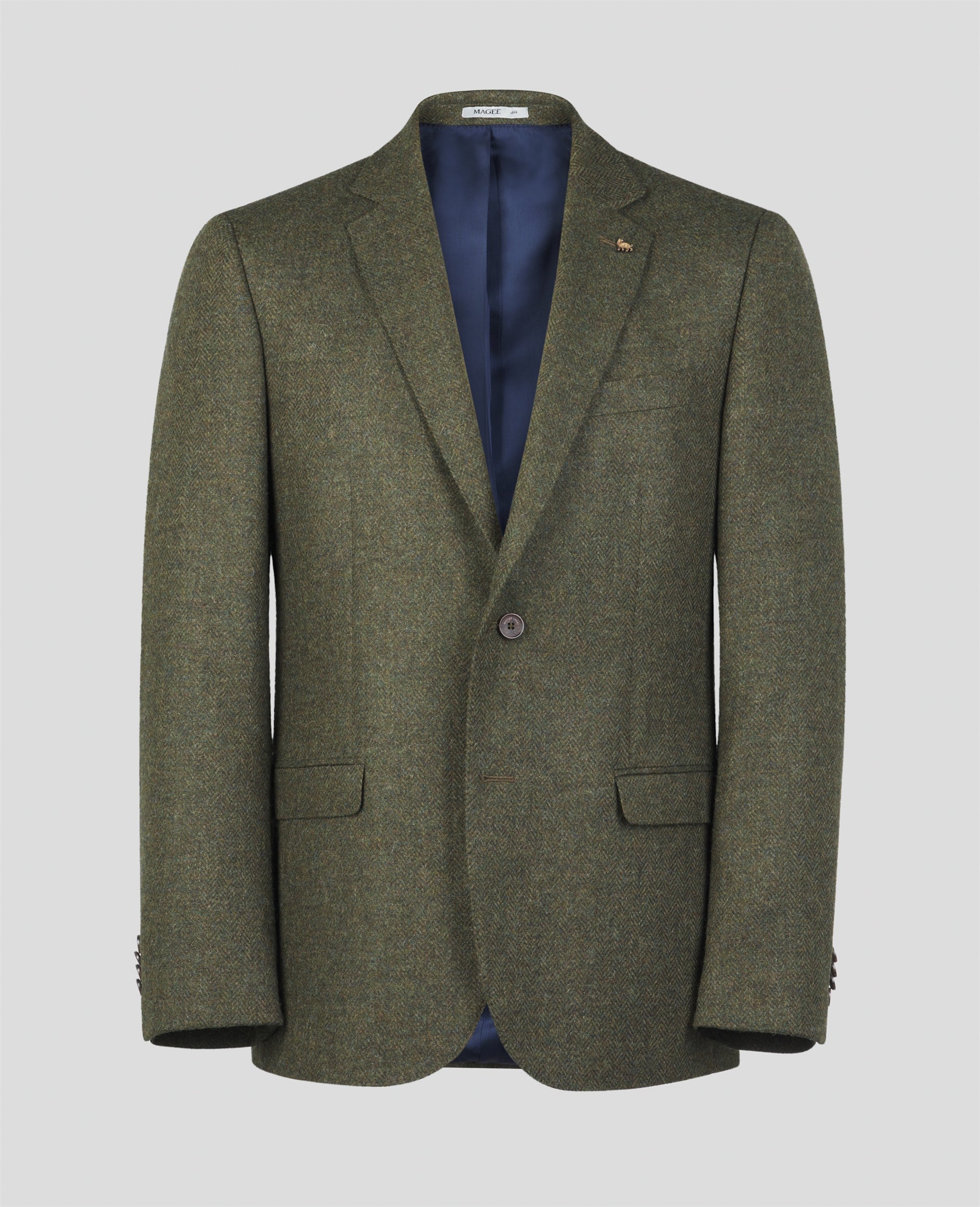 Magee Ennis Blazer in Moss Herringbone