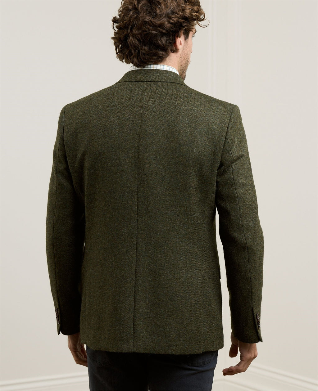 Magee Ennis Blazer in Moss Herringbone