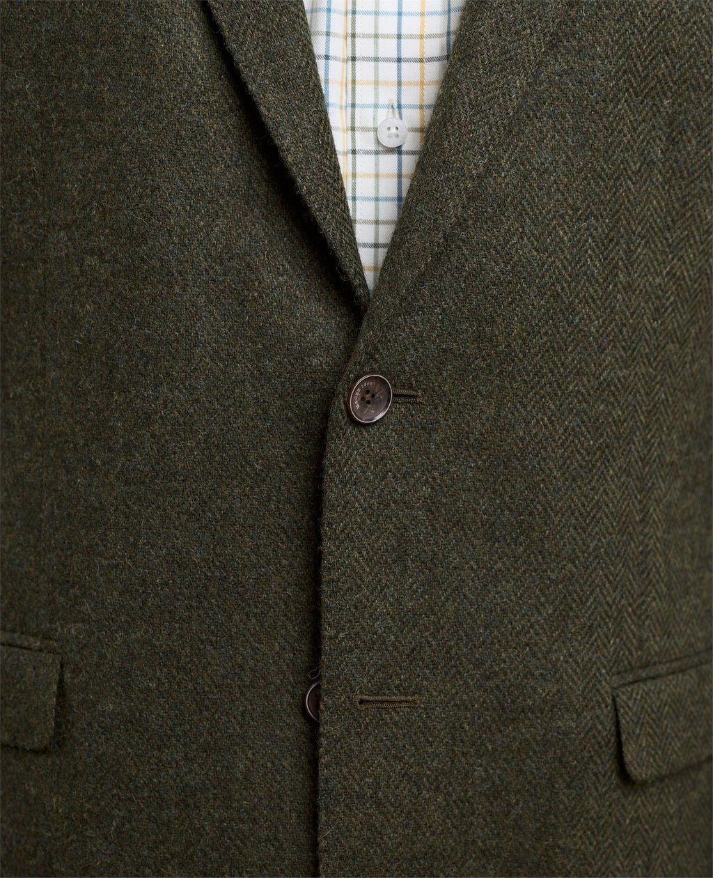 Magee Ennis Blazer in Moss Herringbone