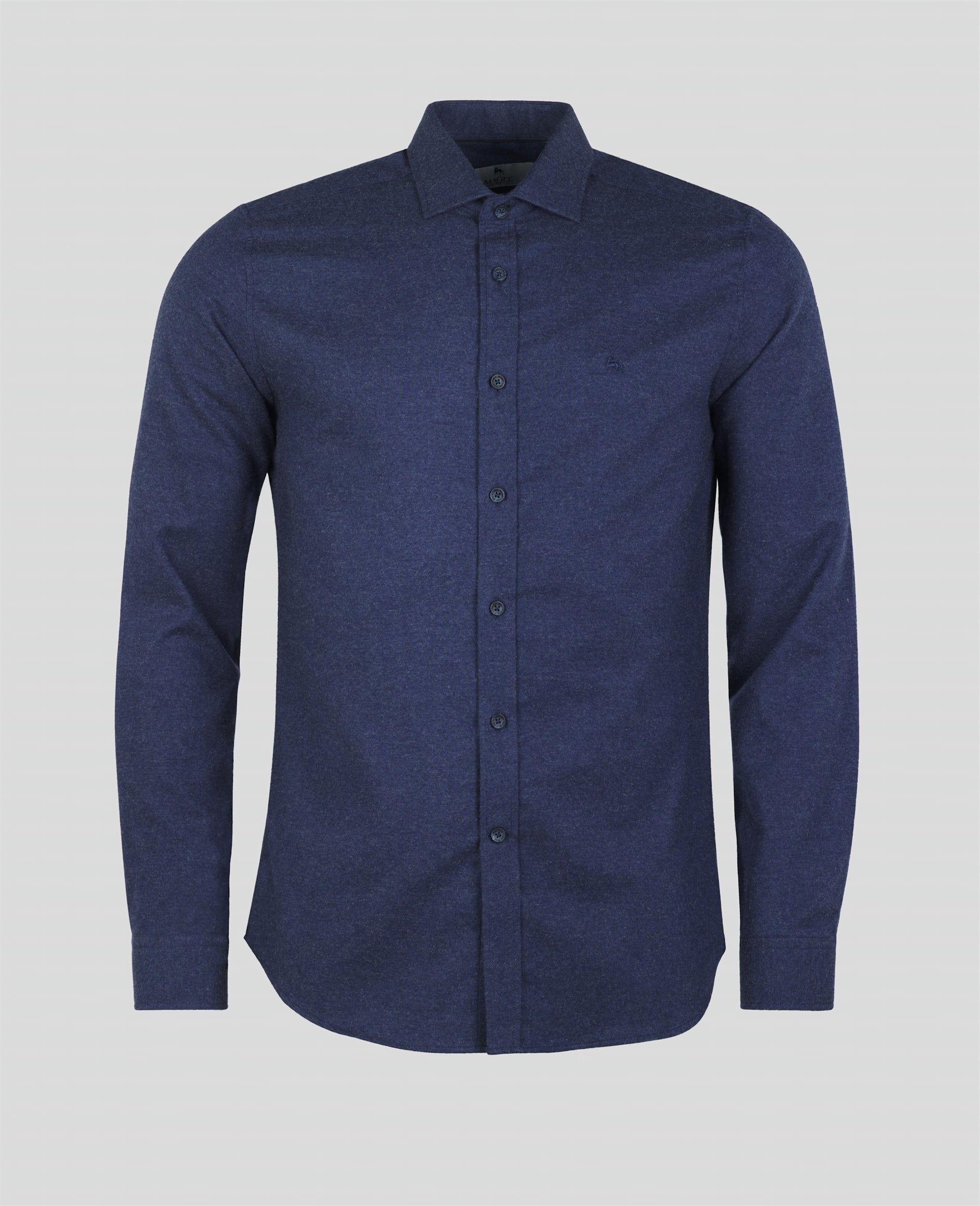Magee Dunross Cotton Shirt in Navy