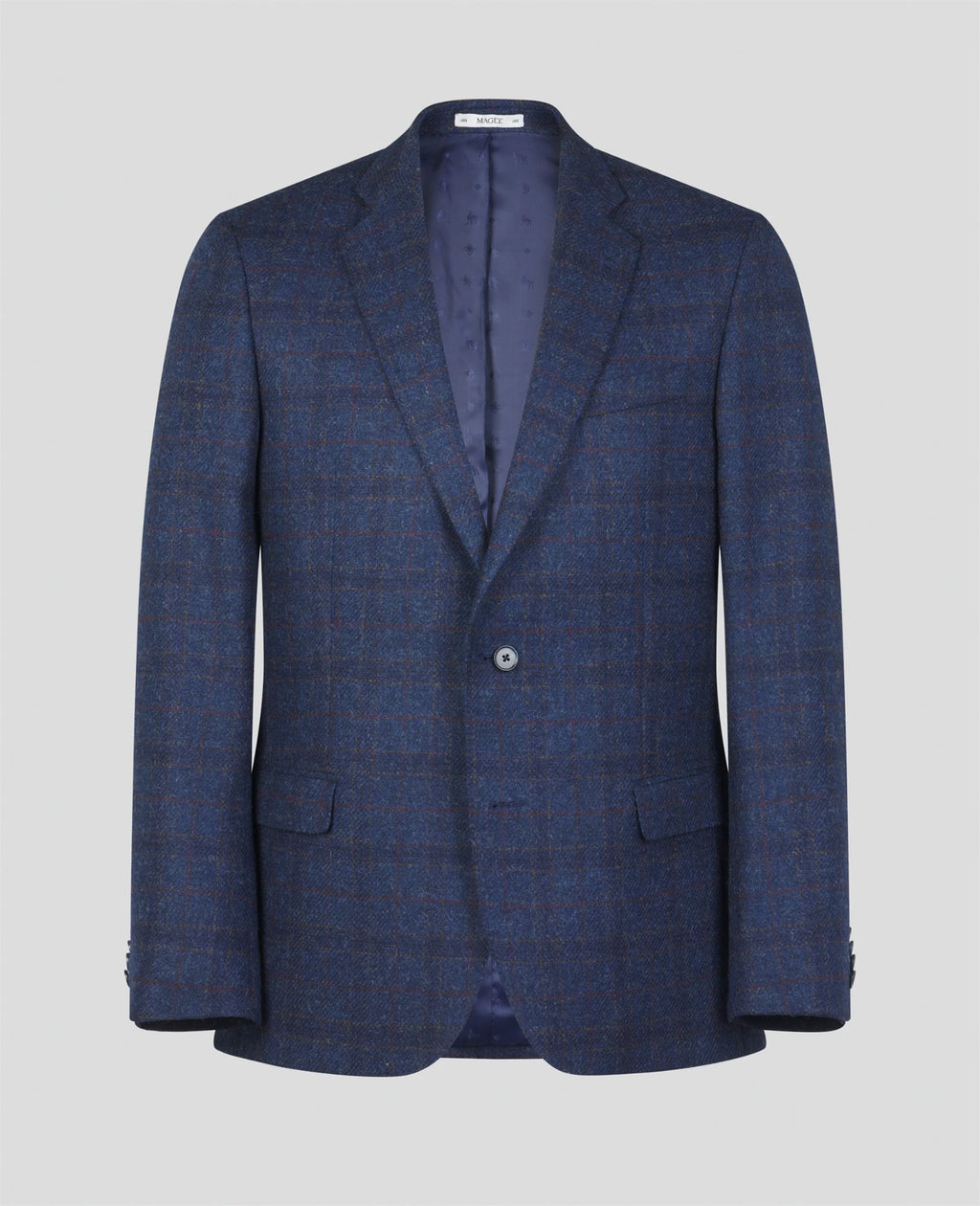 Ennis Tweed Blazer in Blue Check