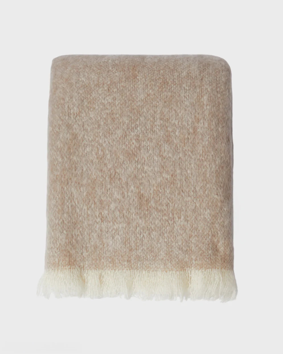 Foxford Errigal Mohair Throw - Natural