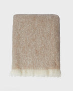 Foxford Errigal Mohair Throw - Natural
