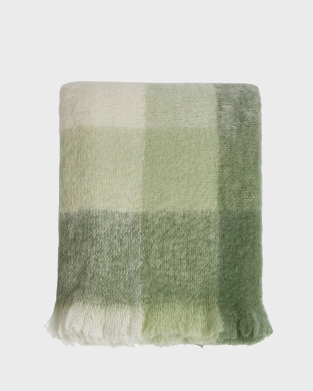 Foxford Newgrange Mohair Throw - Greek Check