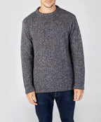 Irelands Eye Roundstone Sweater - Navy Marl