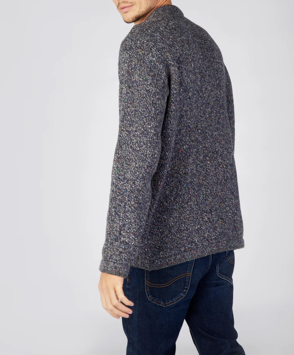 Irelands Eye Roundstone Sweater - Navy Marl