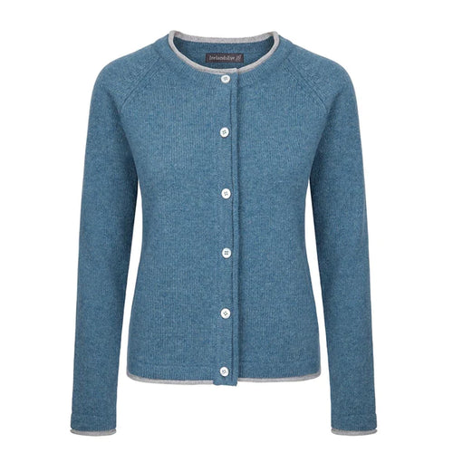 Womens Knitted Killiney Cardigan HARBOUR BLUE