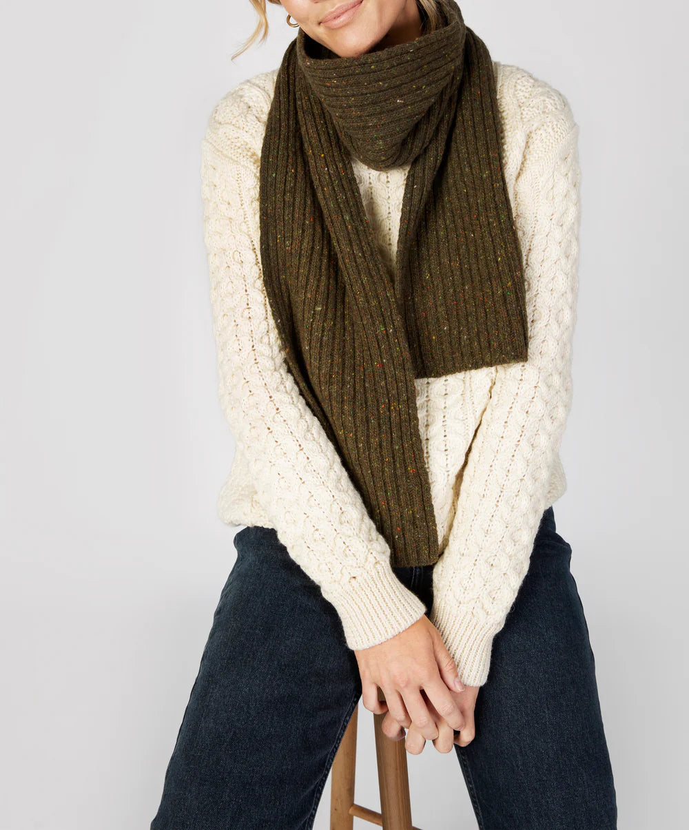 Irelands Eye Luxe Ribbed Scarf