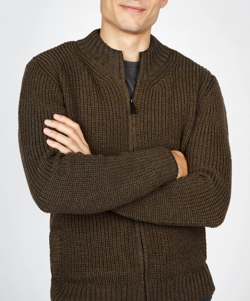Irelands Eye Rockbrook Cardigan - Forest Marl