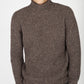 Fishermans Rib Polo Neck Shadow Marl