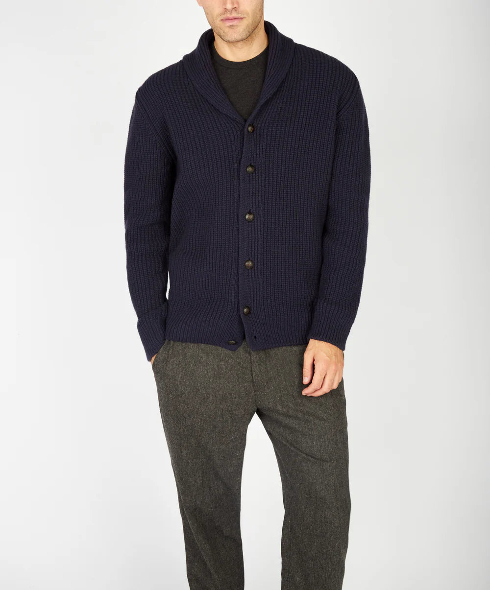 Luxe Shawl Cardigan - Midnight Blue - Small
