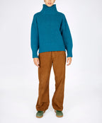 Irelands Eye Paige Polo Neck Sweater - Teal