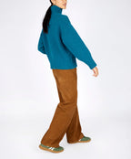 Irelands Eye Paige Polo Neck Sweater - Teal