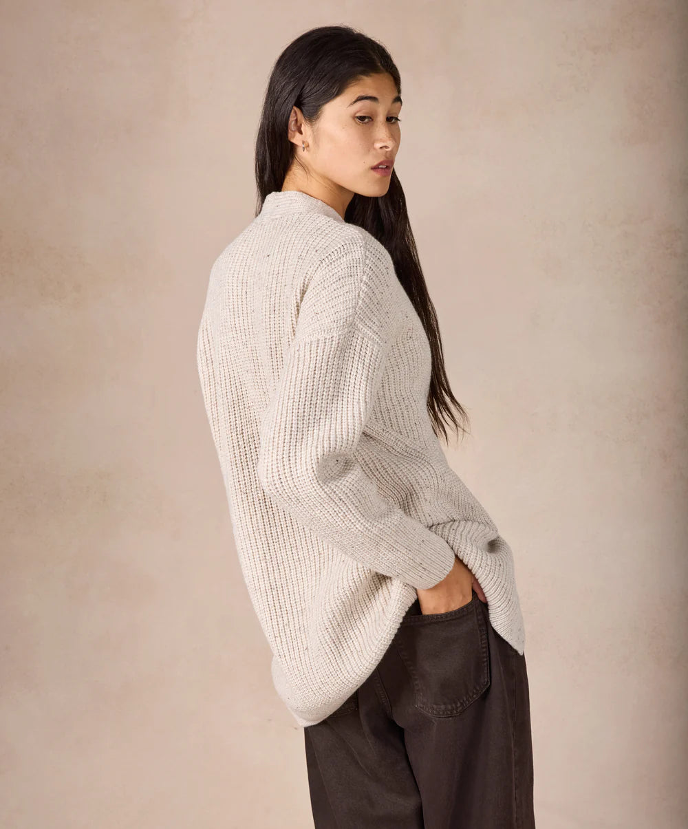 Irelands Eye Frankie Boyfriend Cardigan - Chalkstone