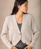 Irelands Eye Frankie Boyfriend Cardigan - Chalkstone