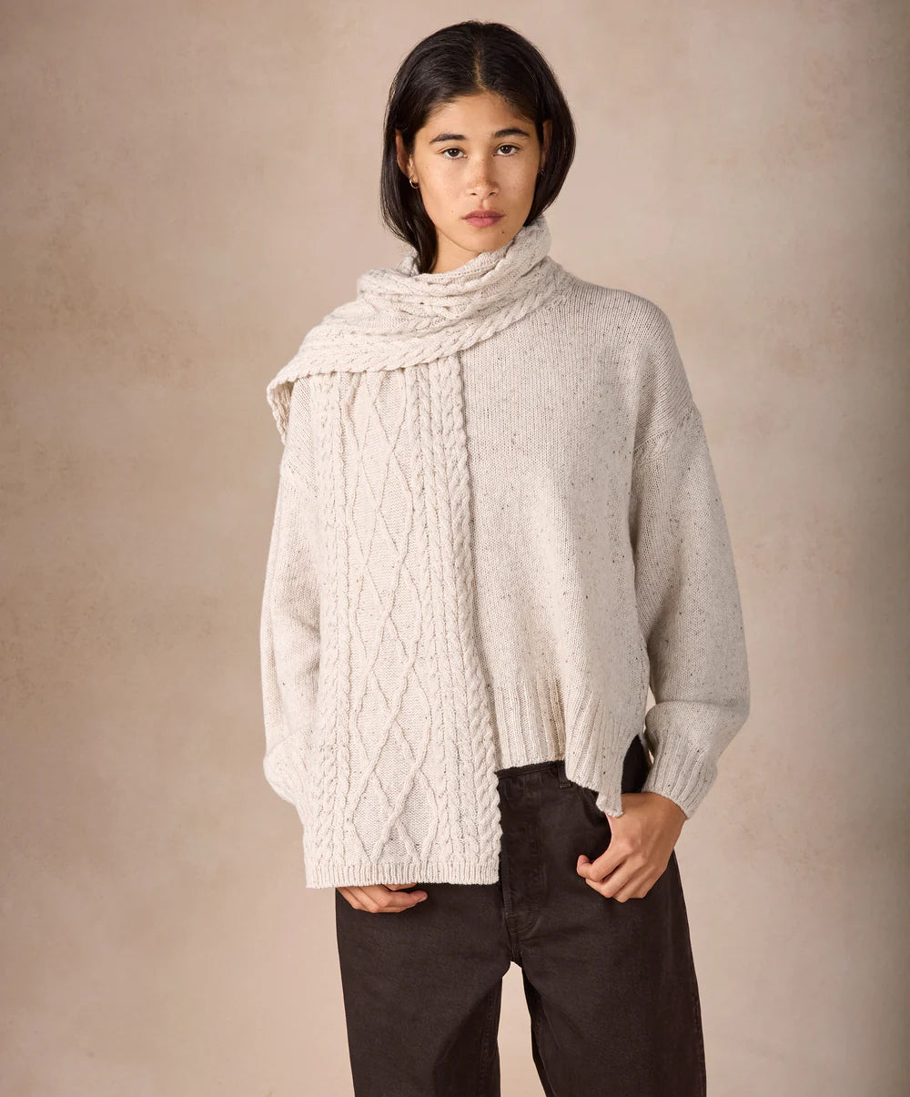 Irelands Eye Horseshoe Scarf - Chalkstone