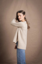 Elaine Madigan Grá Mo Chroí Cashmere Aran Cardigan