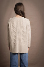 Elaine Madigan Grá Mo Chroí Cashmere Aran Cardigan