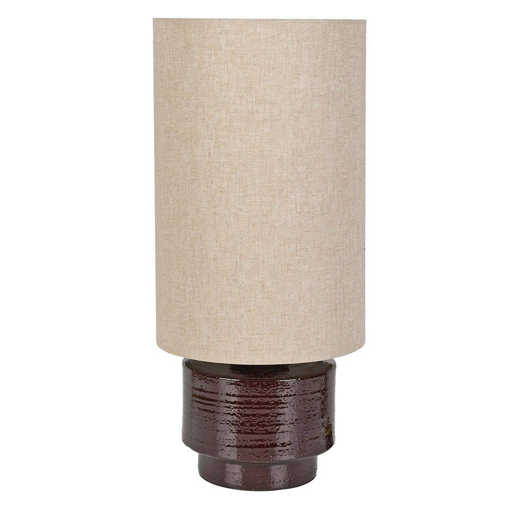 Burgundy Table Lamp