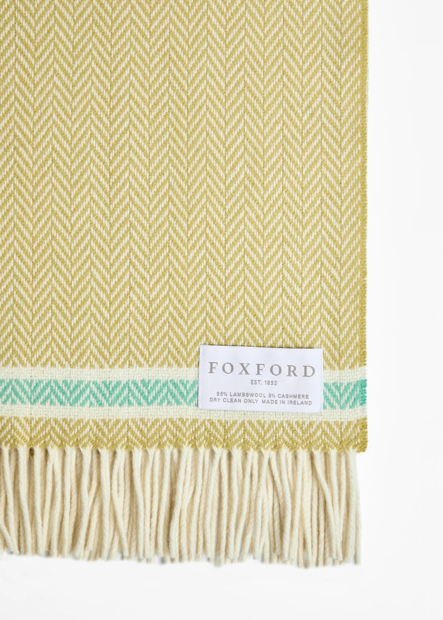 Foxford Silver Strand Cashmere and Lambswool Throw