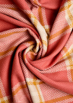 Foxford Macha Cashmere & Lambswool Throw – Terracotta