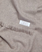 Foxford Fine Wool Cashmere Scarf - Mink