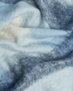 Foxford Annagh Mohair Throw - Blue Check