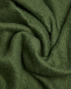Foxford Dunloe Mohair Throw - Olive Green