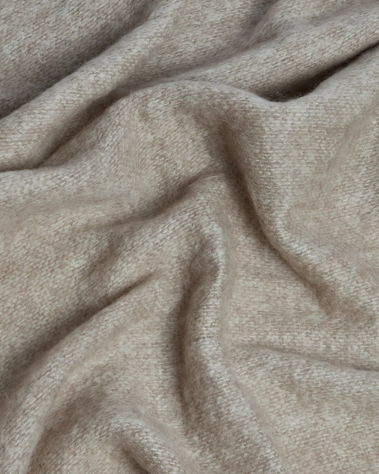 Foxford Errigal Mohair Throw - Natural