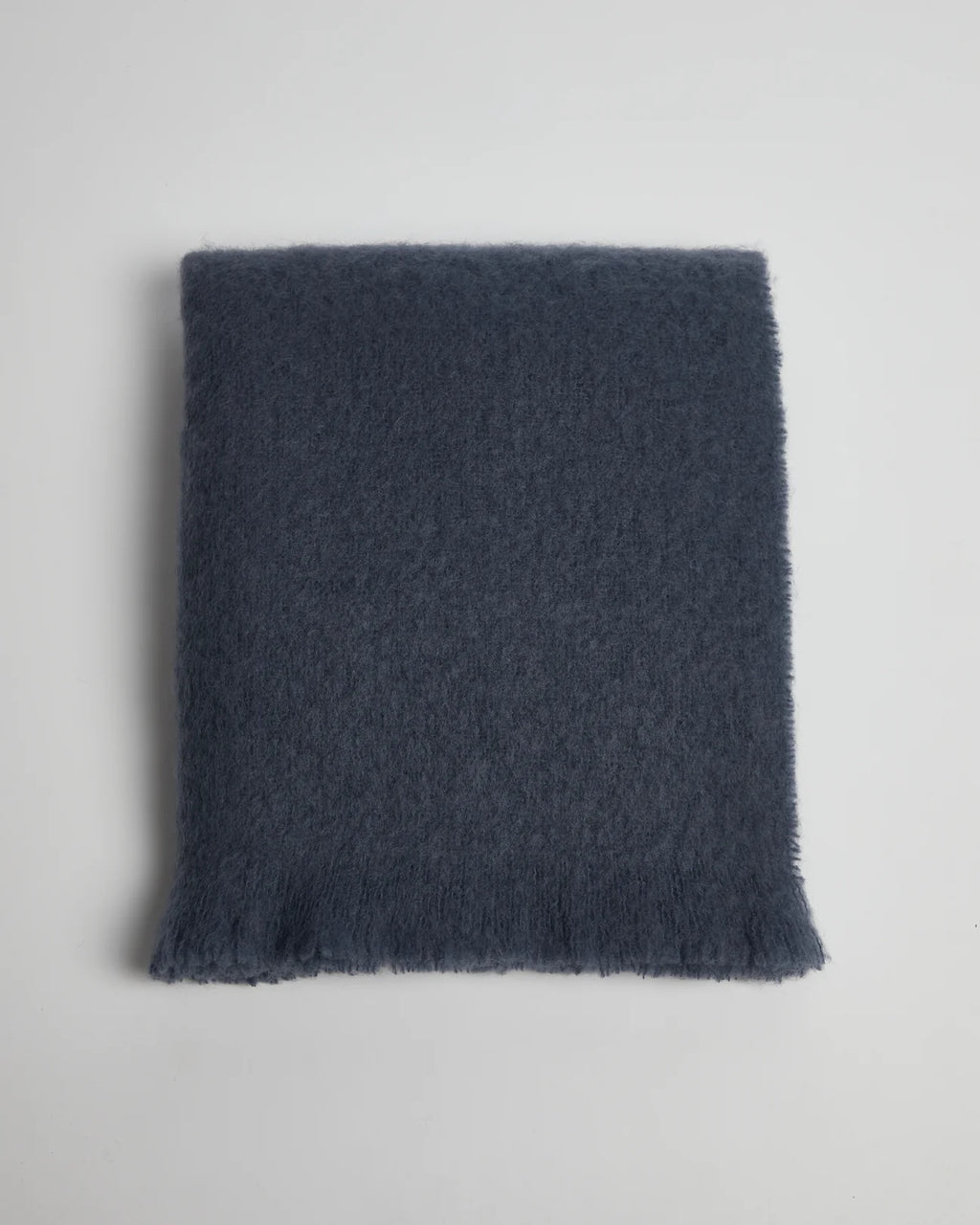 Foxford Mohair Throw - Hague Blue