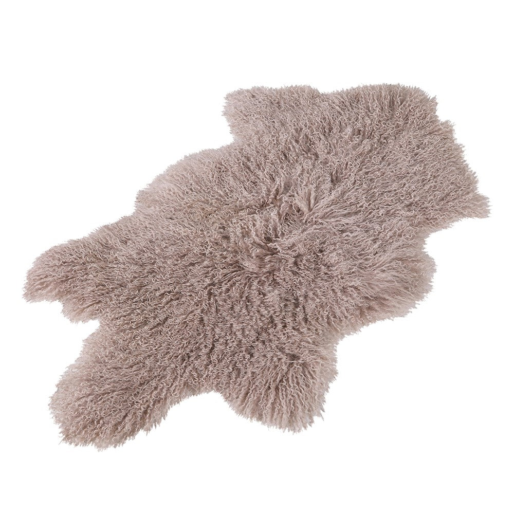 Camel Tibetan Sheepskin Rug