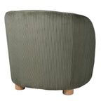 Moss Green Corduroy Accent Chair