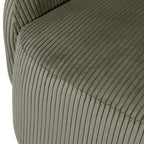 Moss Green Corduroy Accent Chair
