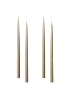 Linen, Hand dipped, dyed candle, 4 pack