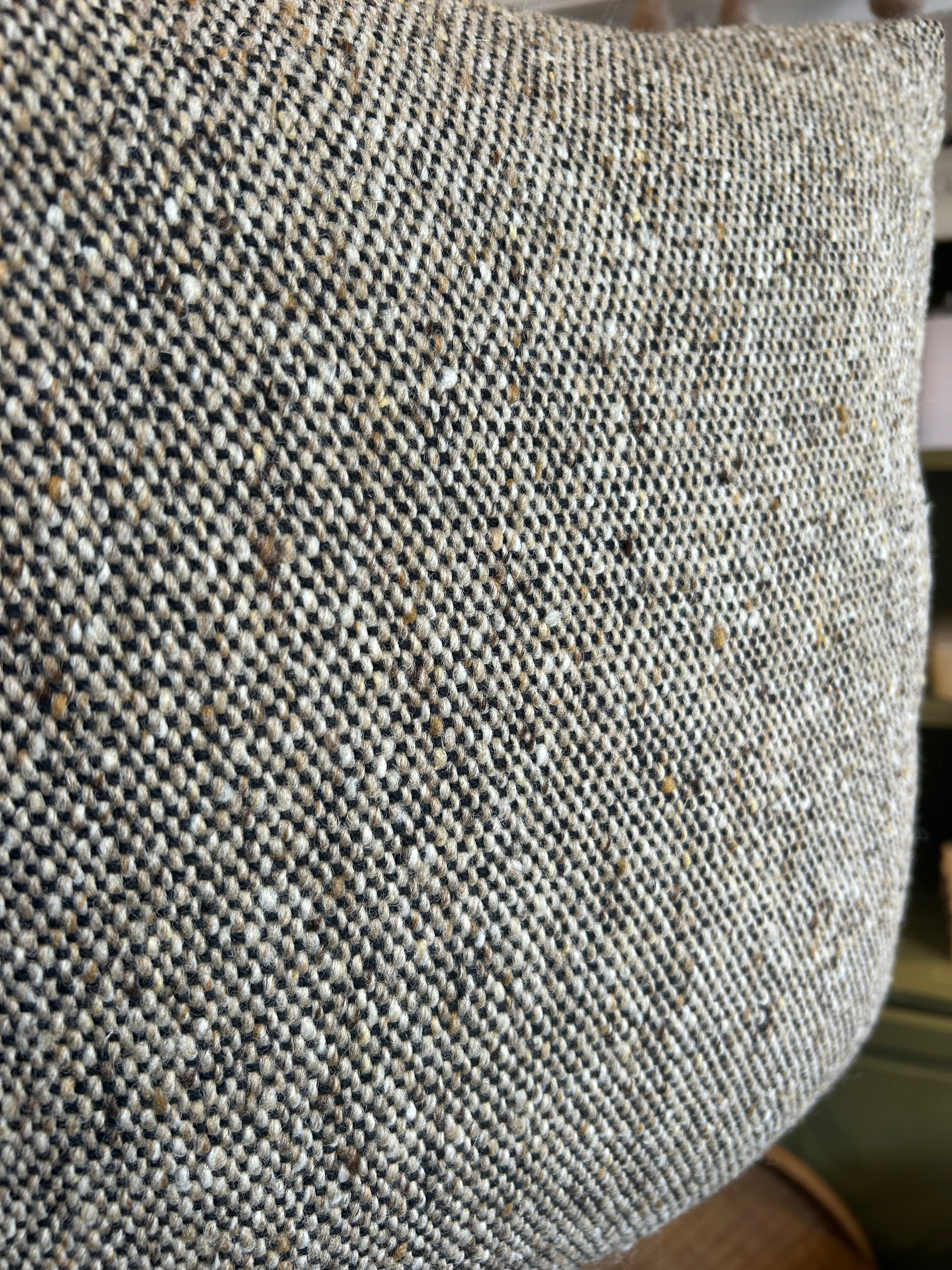 Studio Donegal - Dark Oatmeal Throw Pillow