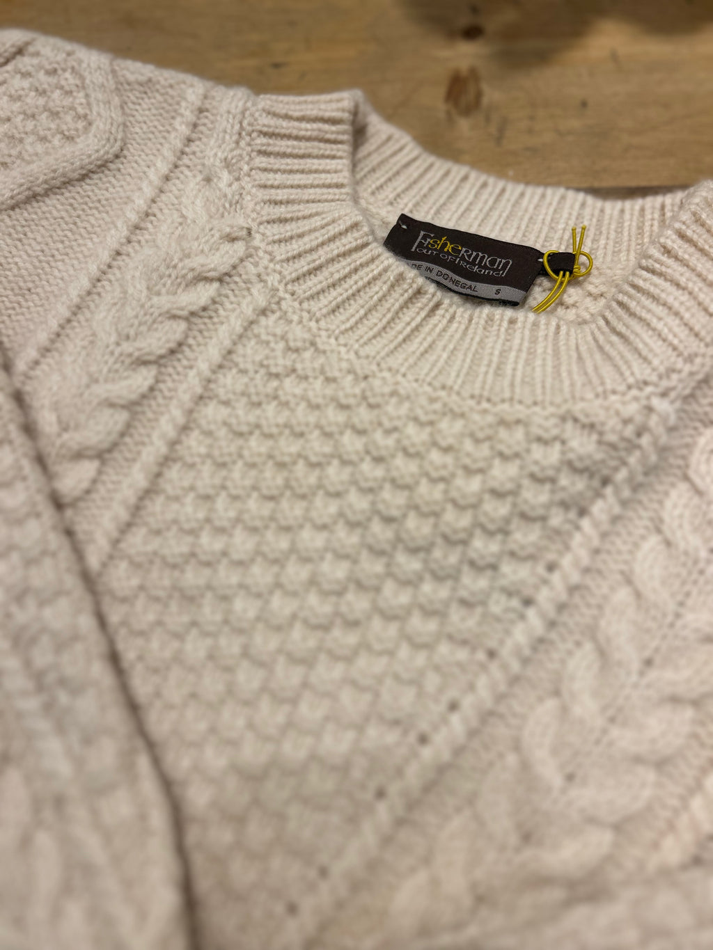 Fisherman Out Of Ireland, Aran Harp Stitch Jumper