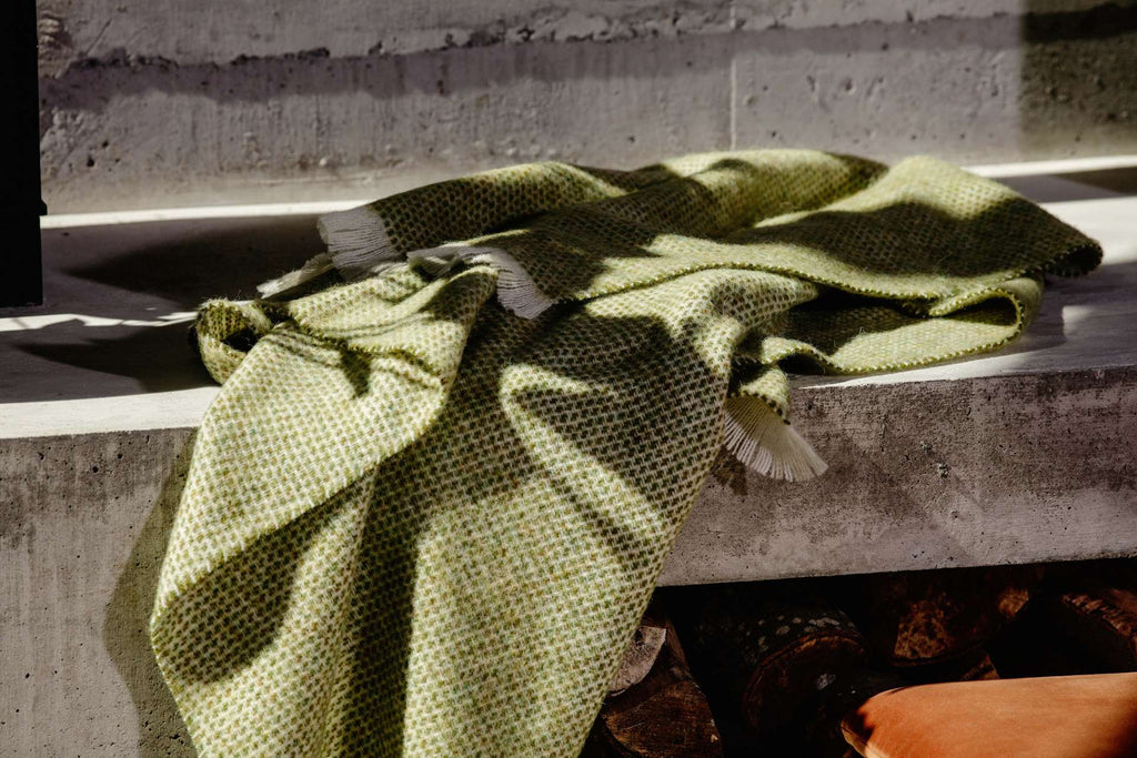 Kilkenny Irish Wool Throw Blanket Rowan