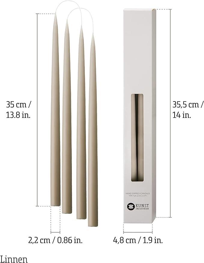 Kunstindustrien - Hand Dipped Taper Candles