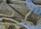 Clash Mohair Throw Blanket Moss