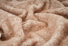 Load image into Gallery viewer, Mooneen Mohair Throw Blanket Cocoa