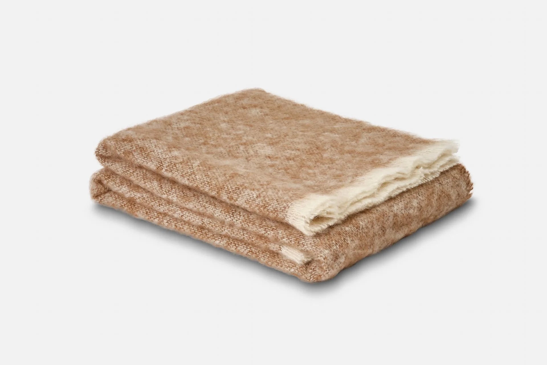 Mooneen Mohair Throw Blanket Cocoa