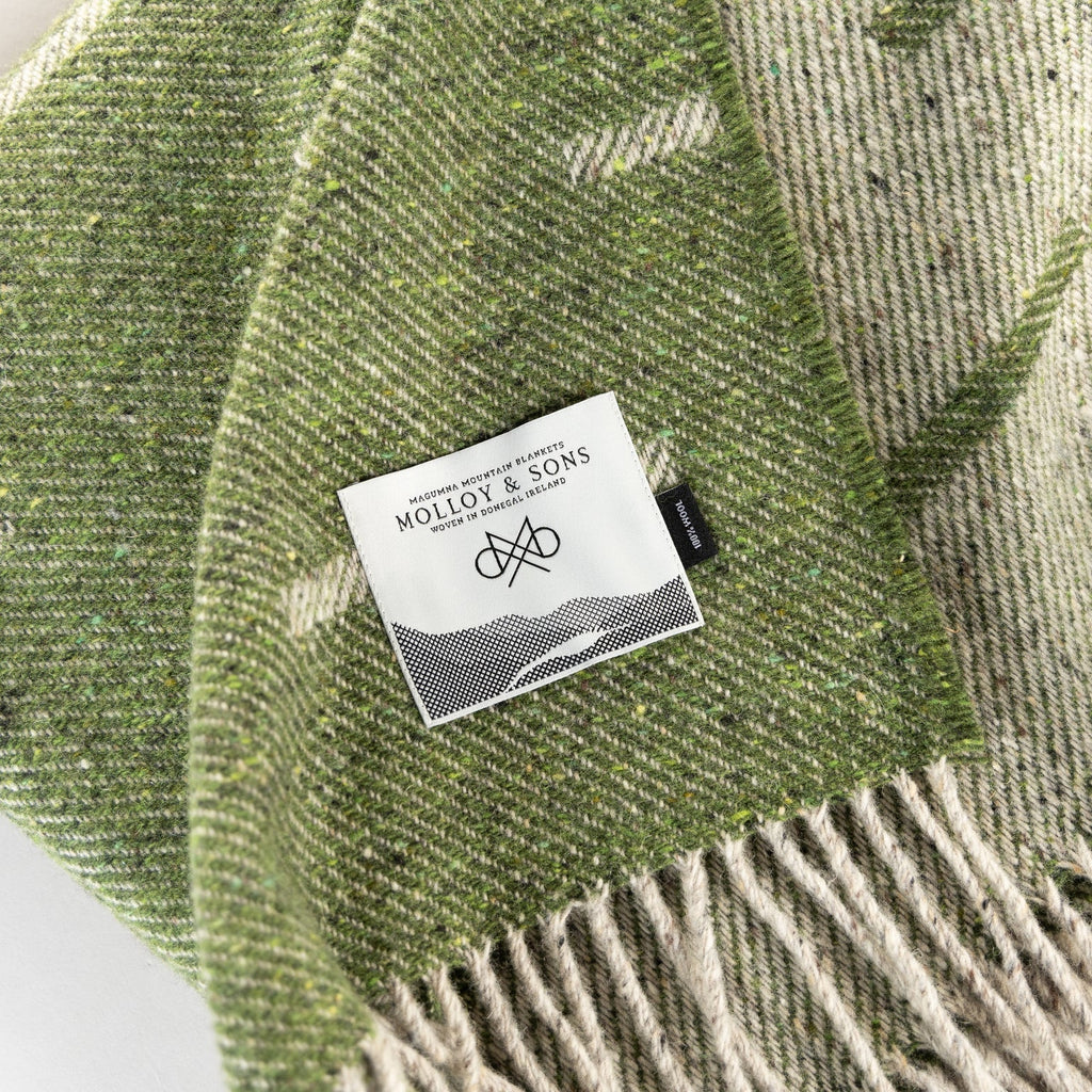 Molloy & Sons Maghera Throw - Moss