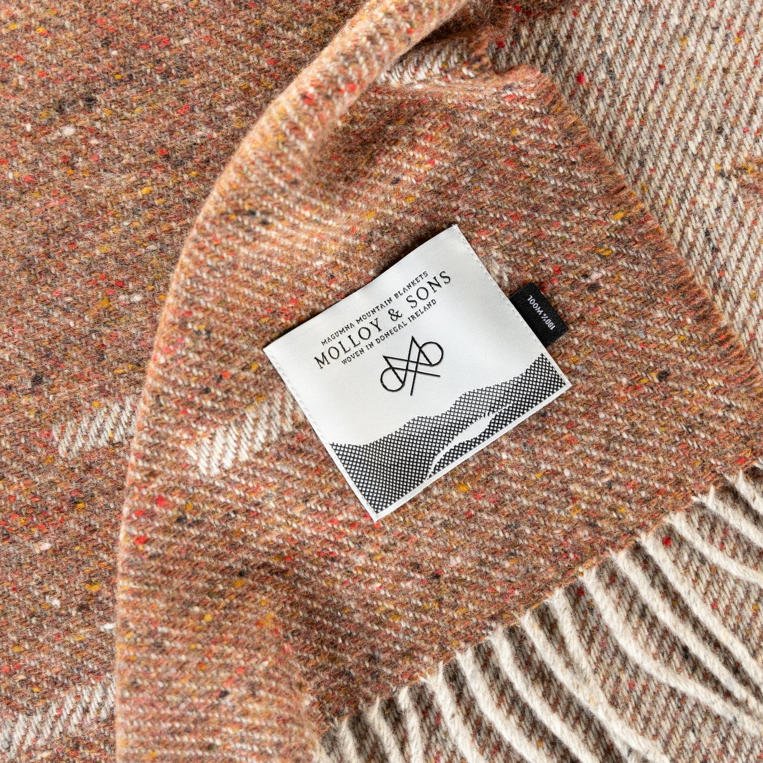 Molloy & Sons Maghera Throw - Rust