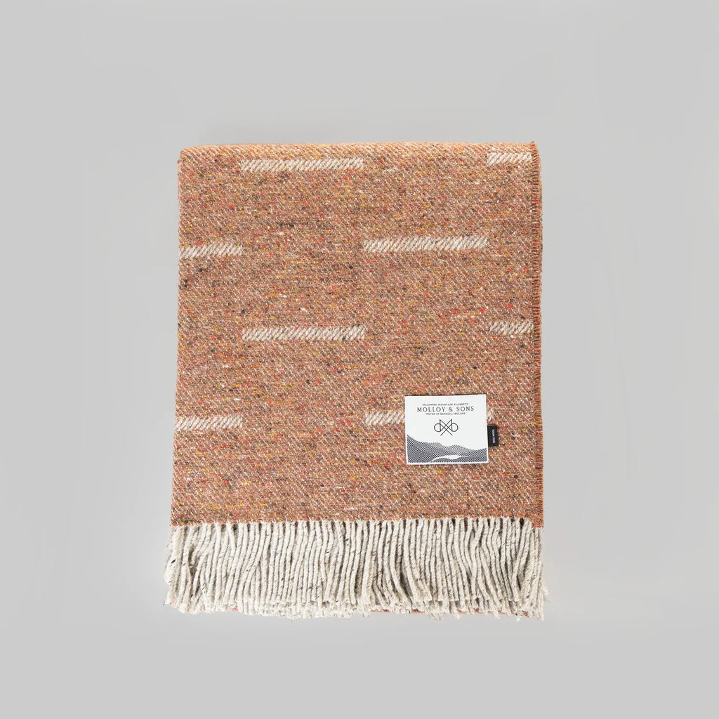 Molloy & Sons Maghera Throw - Rust