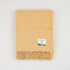 Molloy & Sons Basket Weave Throw - Yellow